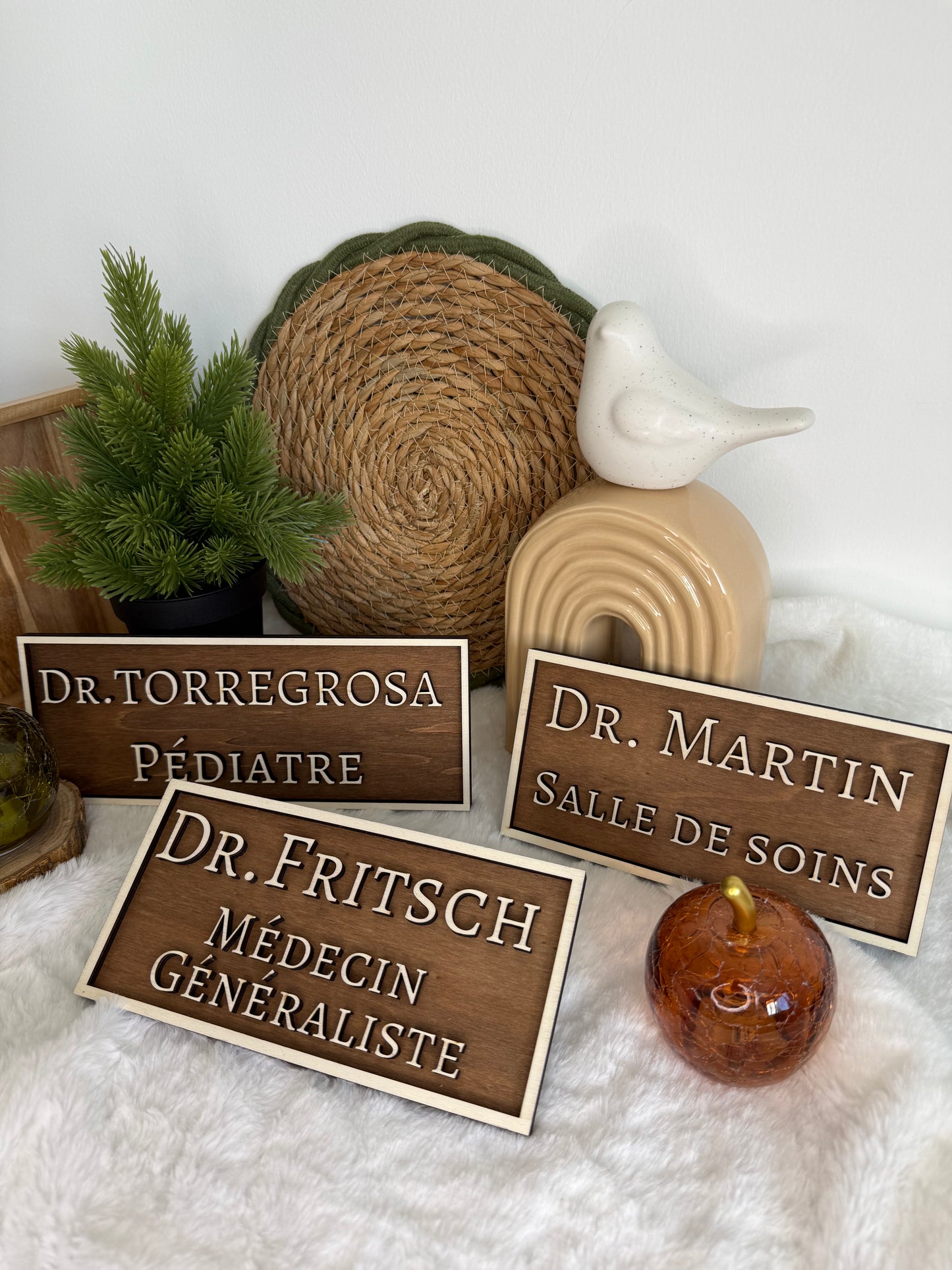 Panneau professionnel – Nom & métier