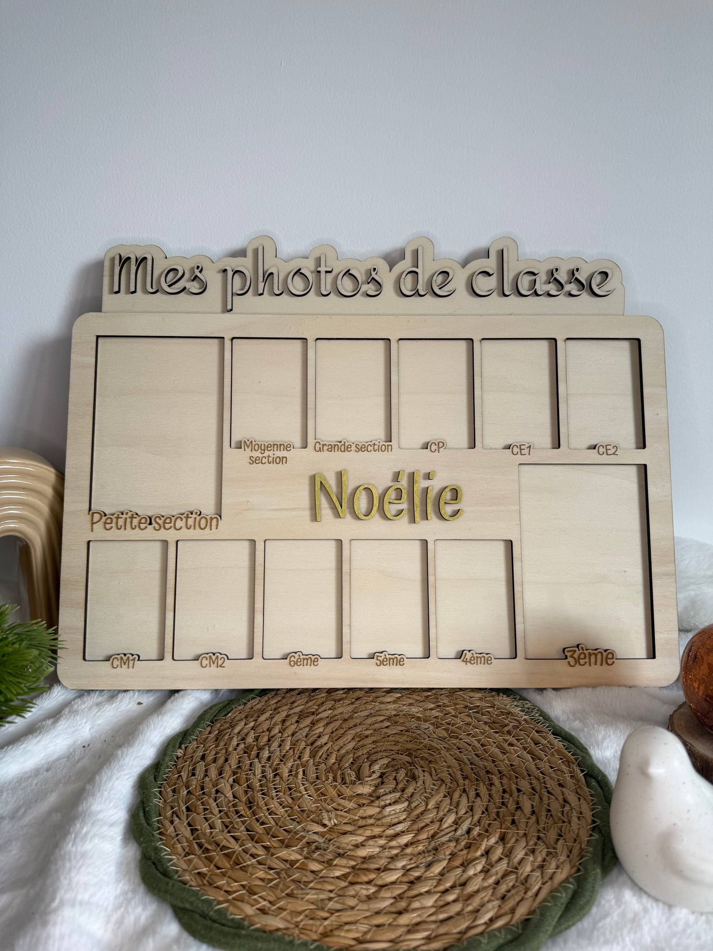 Cadre en bois – Mes photos de classe
