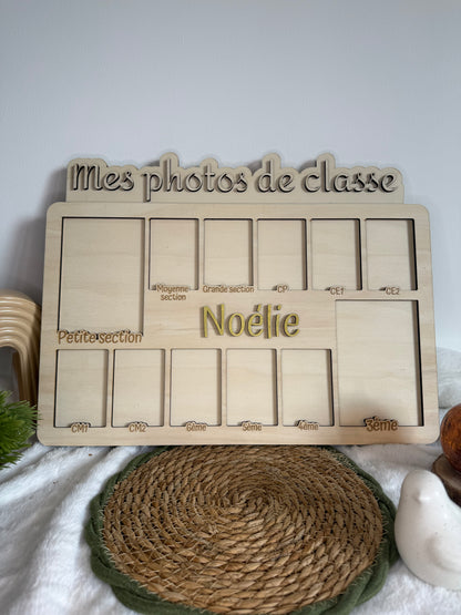 Cadre en bois – Mes photos de classe