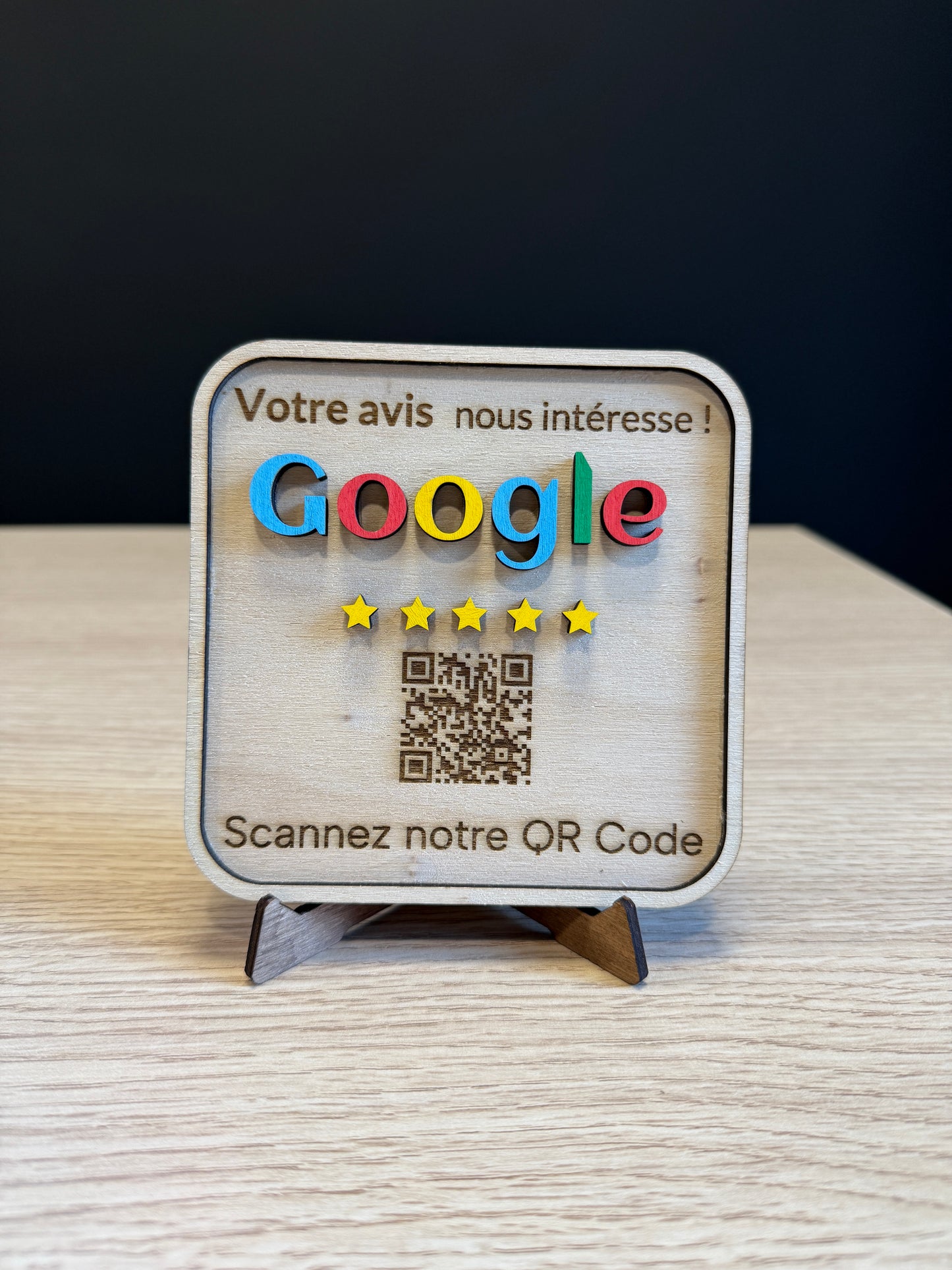 Pancarte QR Code – Avis Google personnalisée