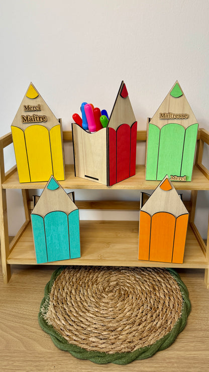 Boîte à crayons personnalisée