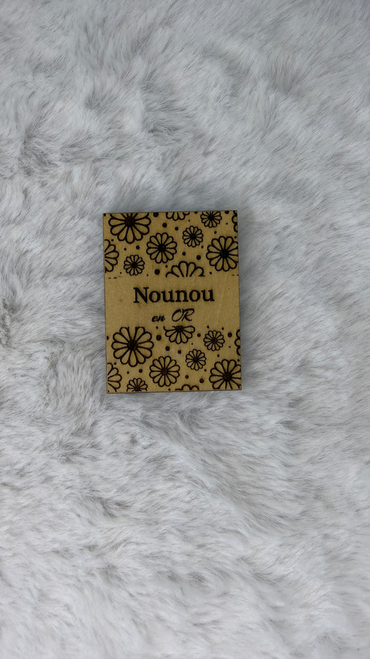 Magnet Nounou en or