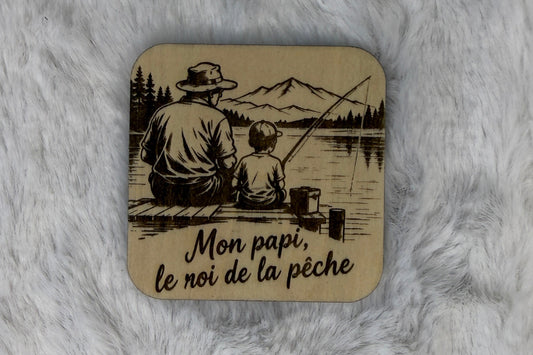 Magnet "Papi à la pêche"