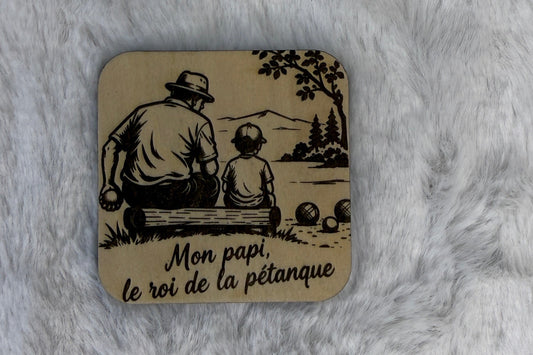 Magnet "Papi à la pétanque"