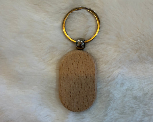 Porte-clés en bois personnalisable